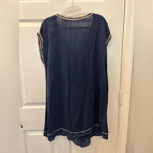 Johnny Was Rubina Tunic in Navy S - Picture 3 of 6